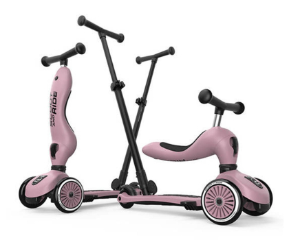 Hulajnoga nieelektryczna Scoot & Ride Highwaykick 1 Push and Go 2w1 Jeździk i hulajnoga Wildberry